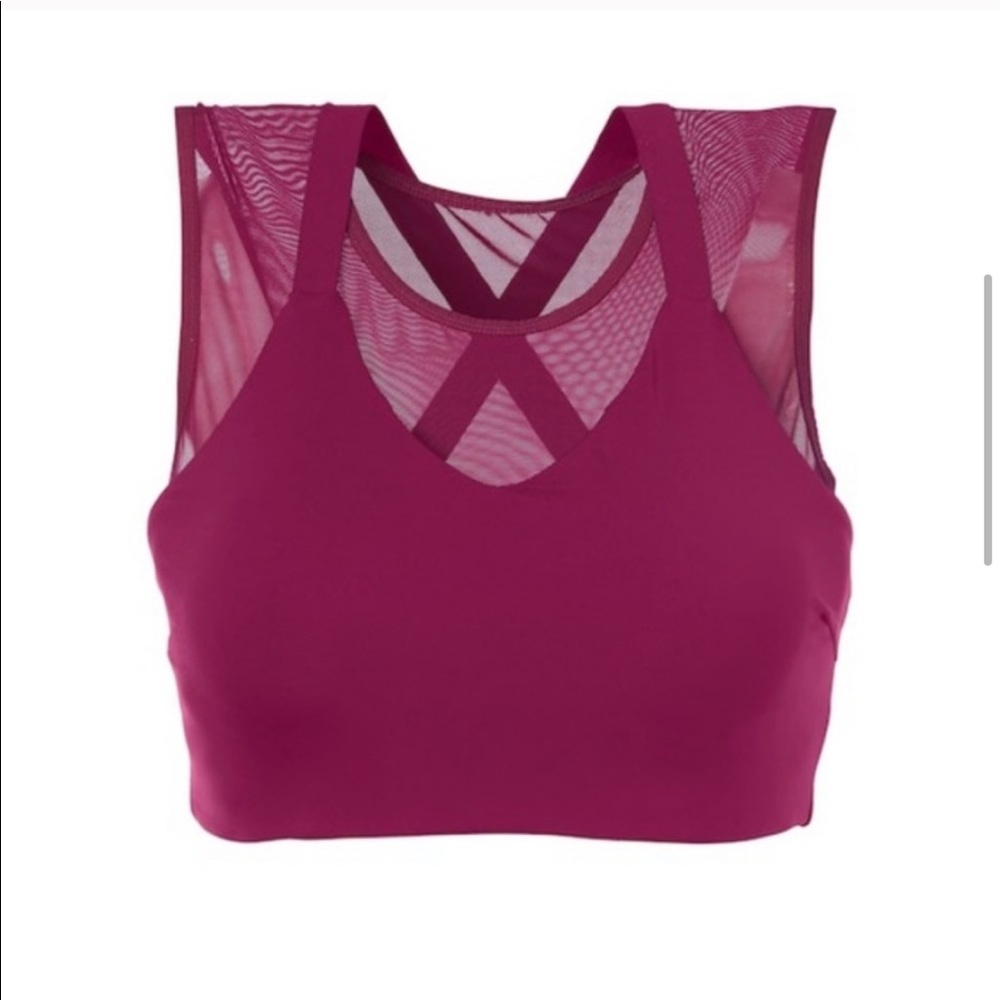 Athleta mesh crop top